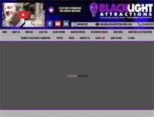Tablet Screenshot of blacklightattractions.com